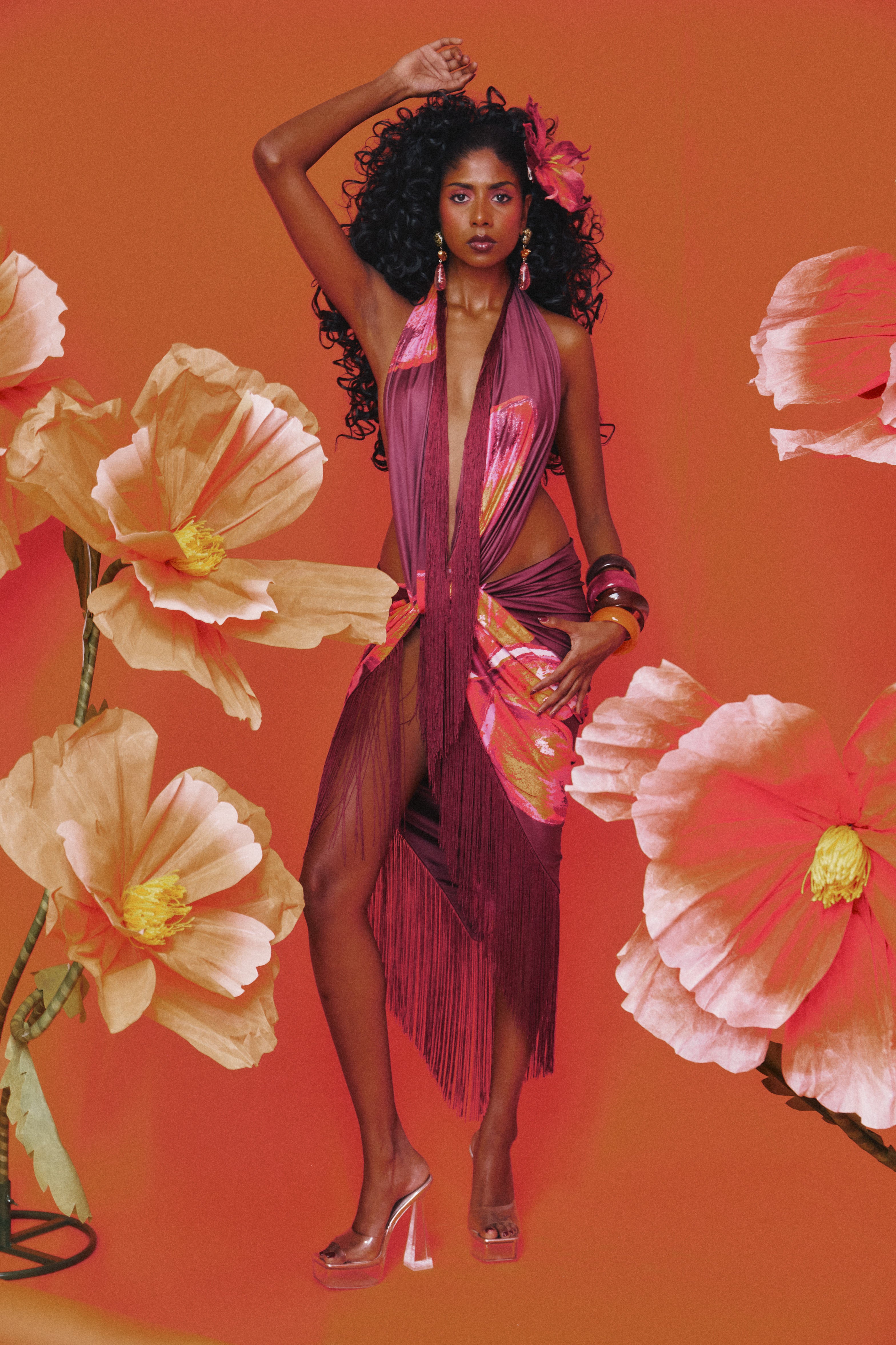 Signature Sarong in Hibiscus