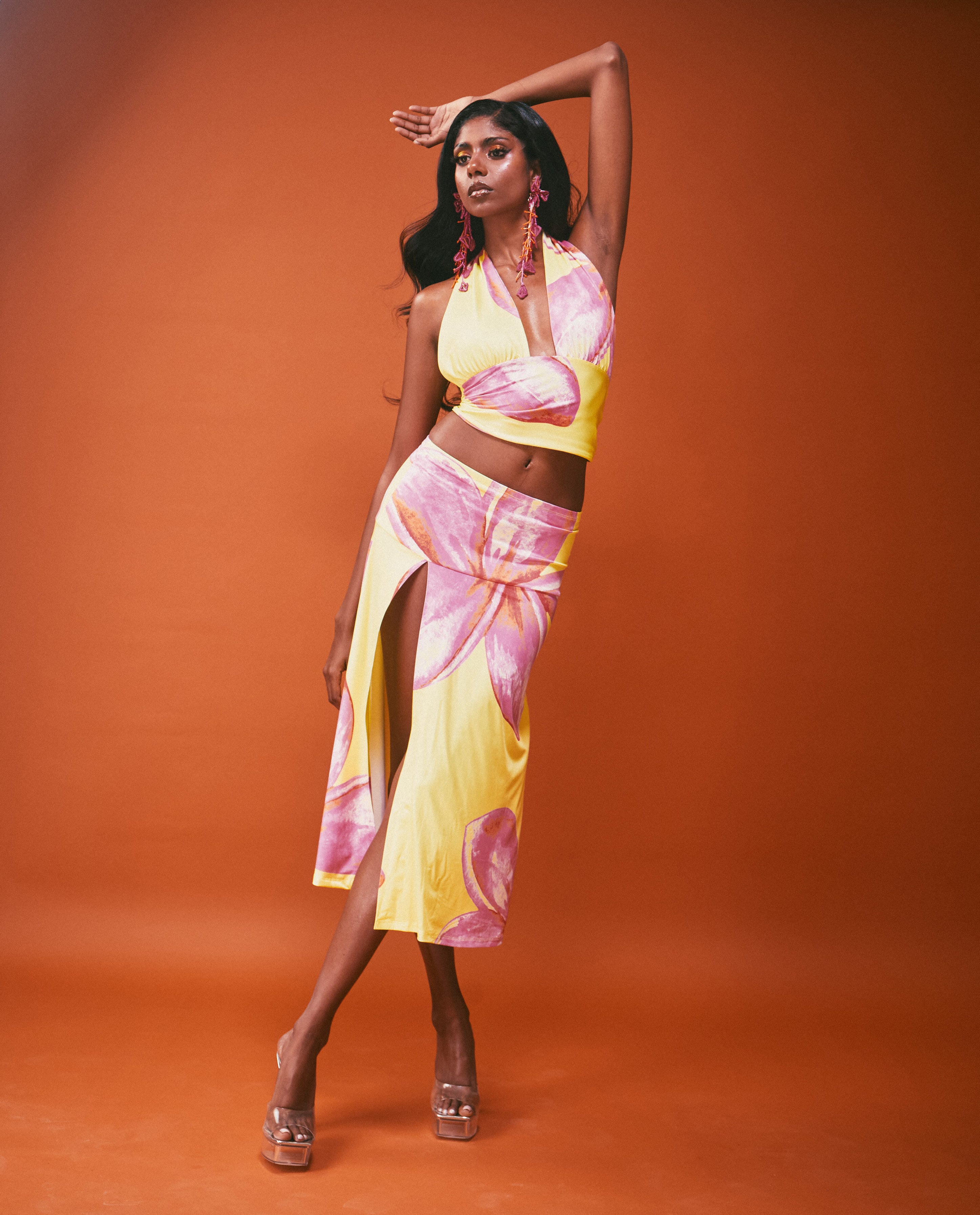 Split Skirt in Mimosa