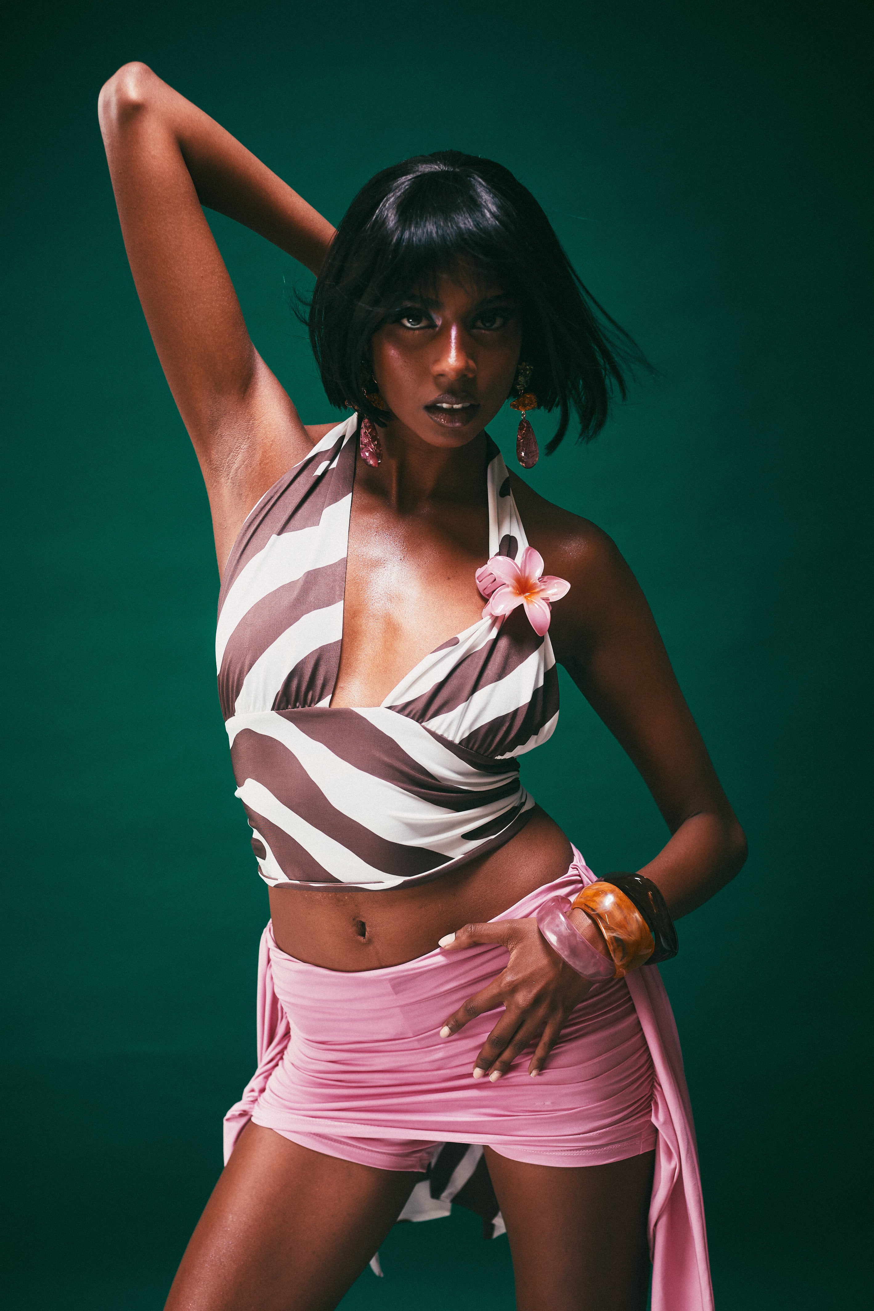 Tulum Tie Top in Safari