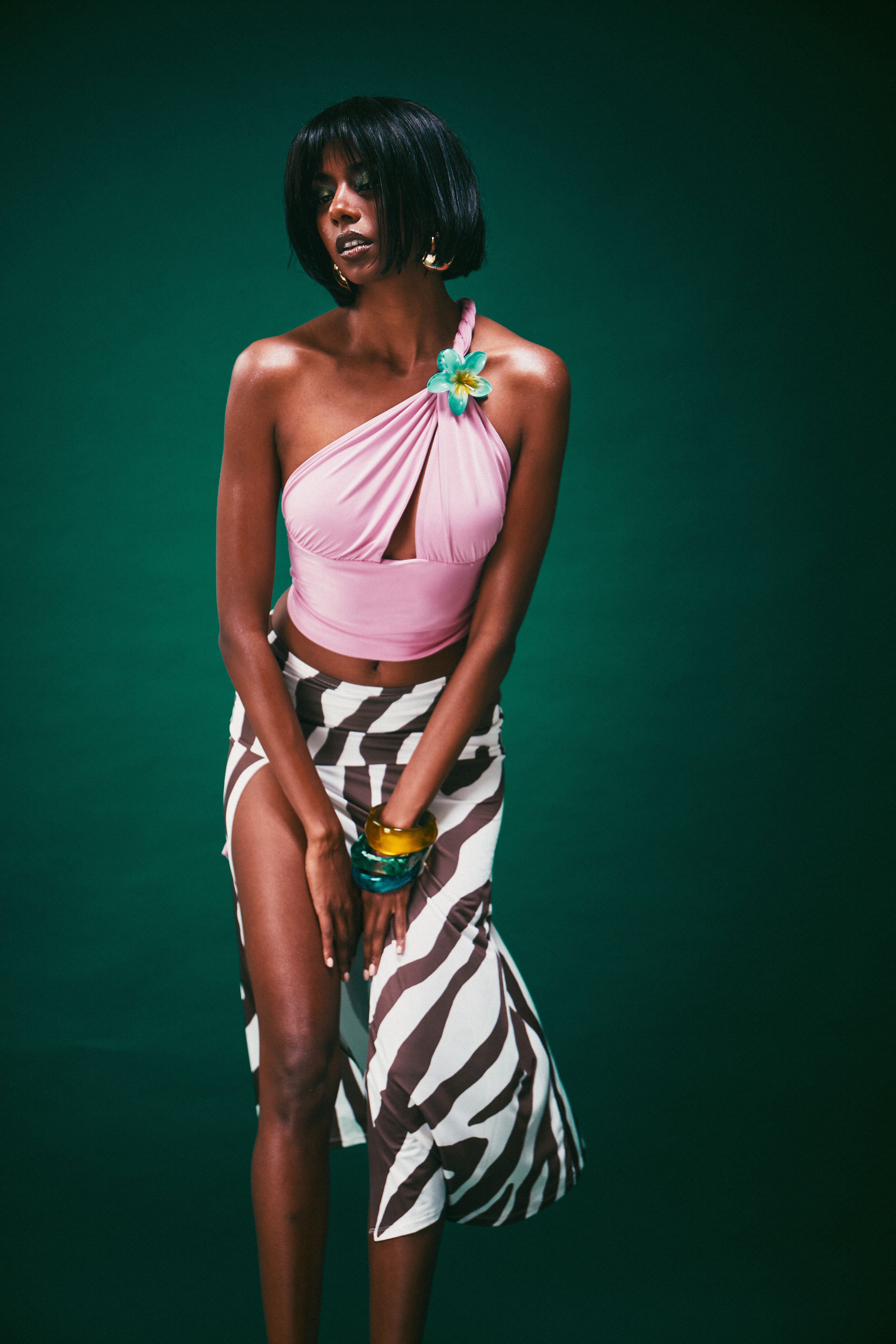 Split Skirt in Safari